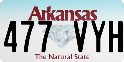 AR license plate 477VYH