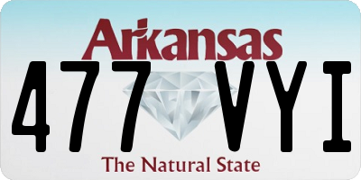 AR license plate 477VYI