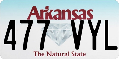 AR license plate 477VYL