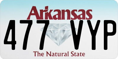 AR license plate 477VYP