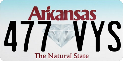 AR license plate 477VYS