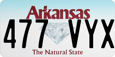 AR license plate 477VYX