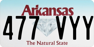 AR license plate 477VYY