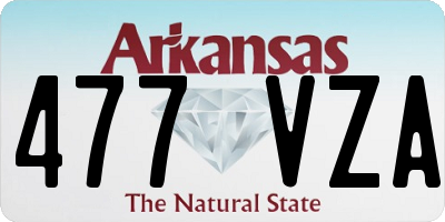 AR license plate 477VZA