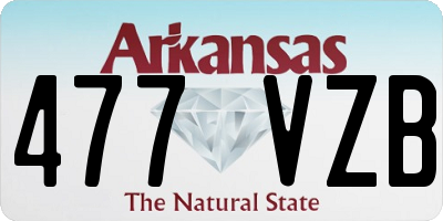 AR license plate 477VZB