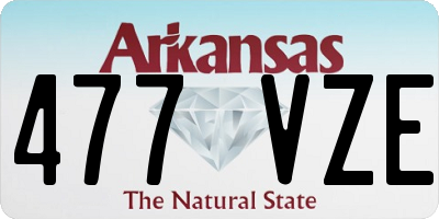 AR license plate 477VZE