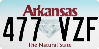 AR license plate 477VZF