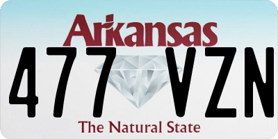 AR license plate 477VZN
