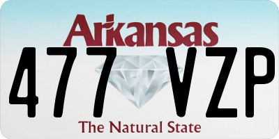 AR license plate 477VZP