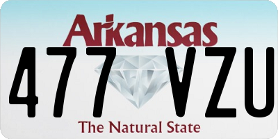 AR license plate 477VZU