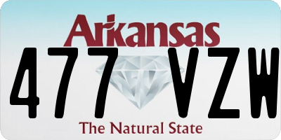 AR license plate 477VZW