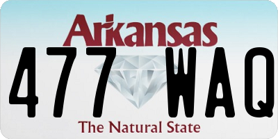 AR license plate 477WAQ