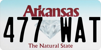AR license plate 477WAT