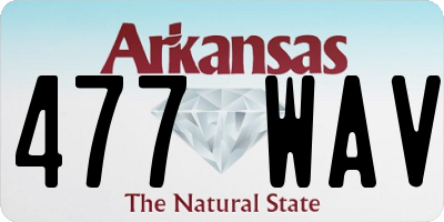 AR license plate 477WAV