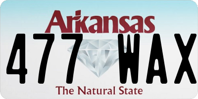 AR license plate 477WAX