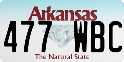 AR license plate 477WBC