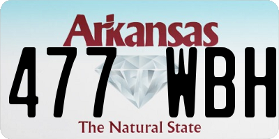 AR license plate 477WBH
