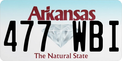 AR license plate 477WBI