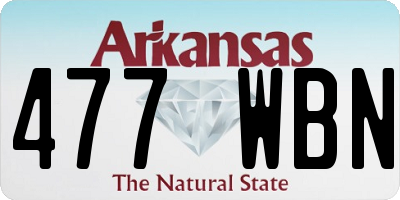 AR license plate 477WBN