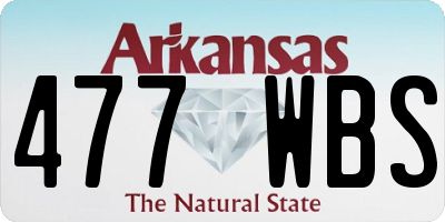 AR license plate 477WBS