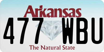 AR license plate 477WBU