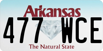 AR license plate 477WCE