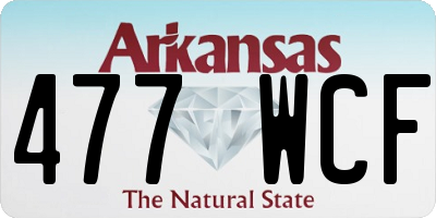 AR license plate 477WCF