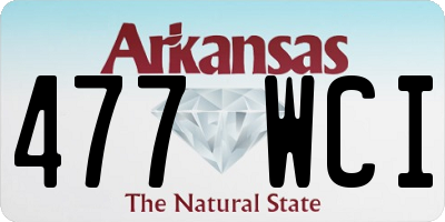 AR license plate 477WCI