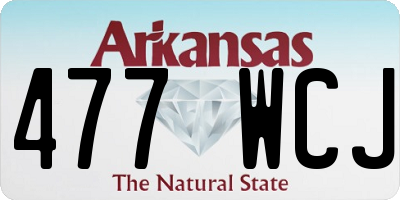 AR license plate 477WCJ