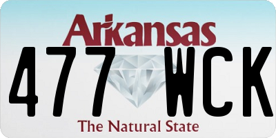 AR license plate 477WCK