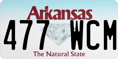 AR license plate 477WCM