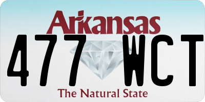 AR license plate 477WCT