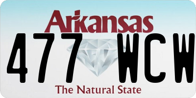 AR license plate 477WCW