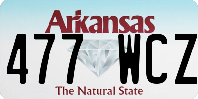 AR license plate 477WCZ