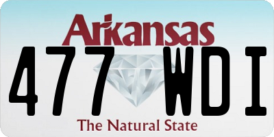 AR license plate 477WDI