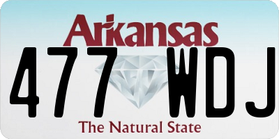 AR license plate 477WDJ