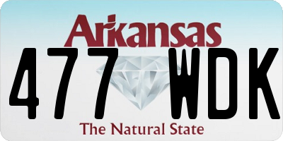 AR license plate 477WDK