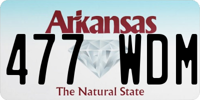 AR license plate 477WDM