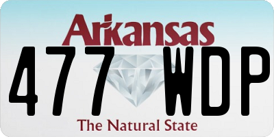 AR license plate 477WDP