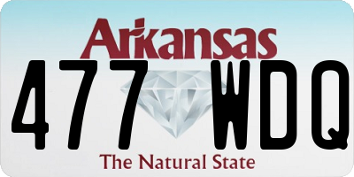 AR license plate 477WDQ