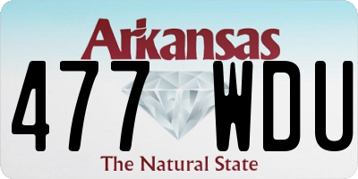 AR license plate 477WDU