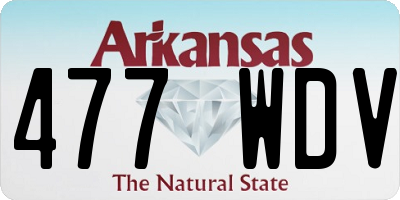 AR license plate 477WDV