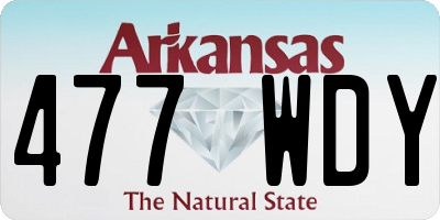 AR license plate 477WDY
