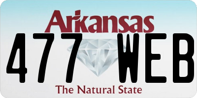 AR license plate 477WEB