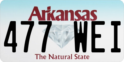 AR license plate 477WEI