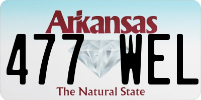 AR license plate 477WEL