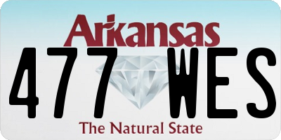 AR license plate 477WES