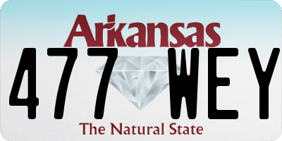 AR license plate 477WEY
