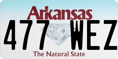 AR license plate 477WEZ