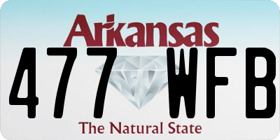 AR license plate 477WFB